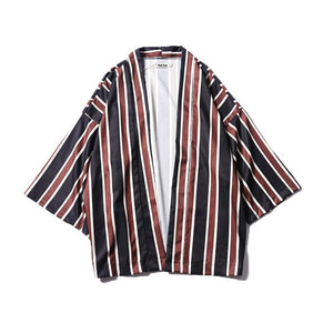 The Striped Kimono Style Jacket